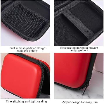 2Pcs Playing Card Case for UNO, Playing Card Box, Card Game Holder Case, Playing Card Bag for On The Go, Durable and Portable Storage Box, for Standard Size Playing Cards(Blue and Red)