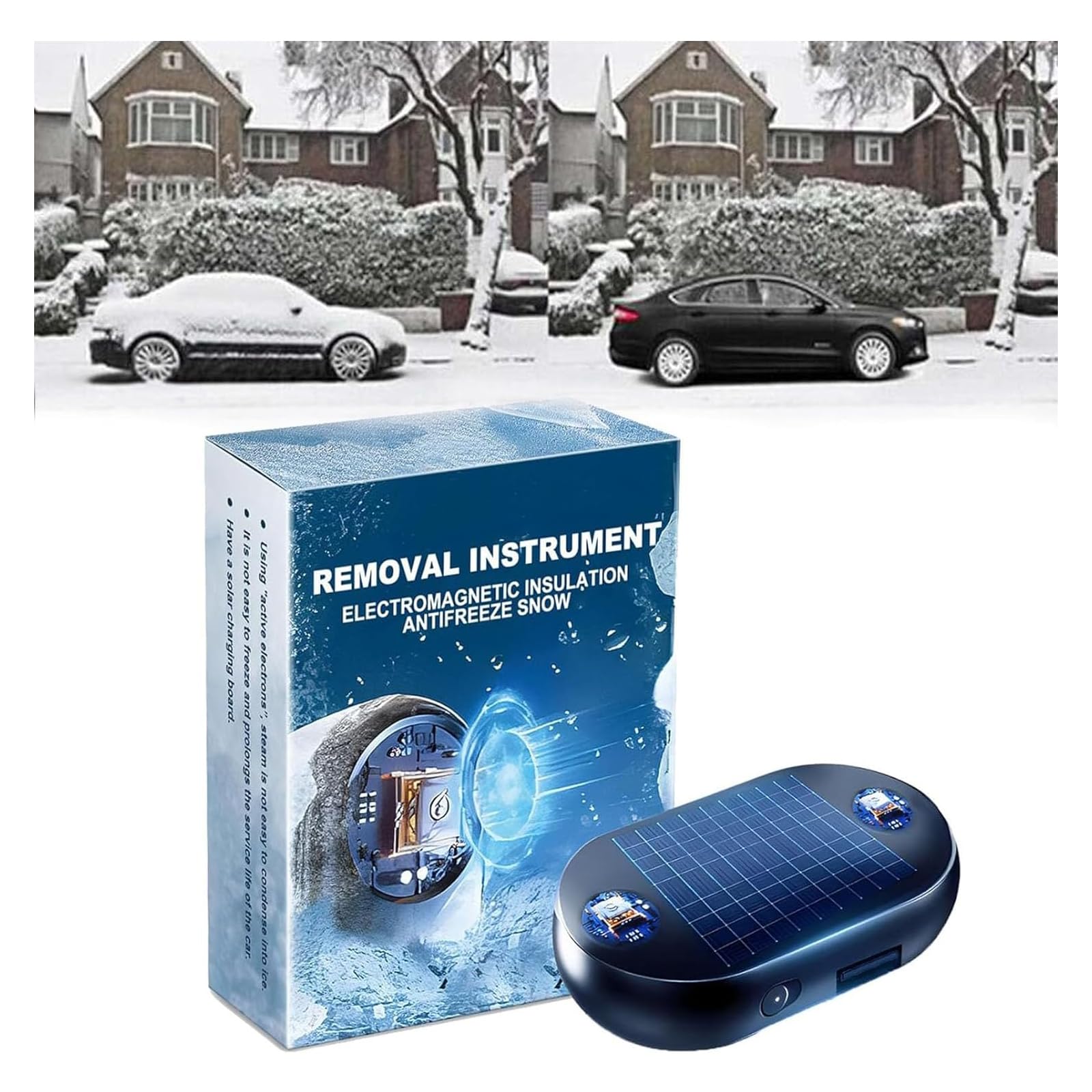 Dégivreur électromagnétique Voiture - Lot De 3, Rechargeable USB - Antigel Pare-brise Hiver