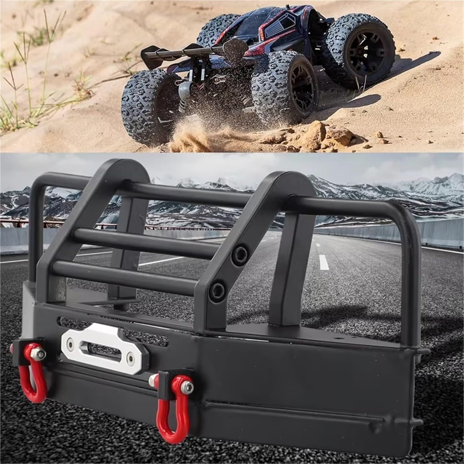 Rcクローラーバンパー Compatible With Axial For SCX10 90046 90047 D90 D110 1