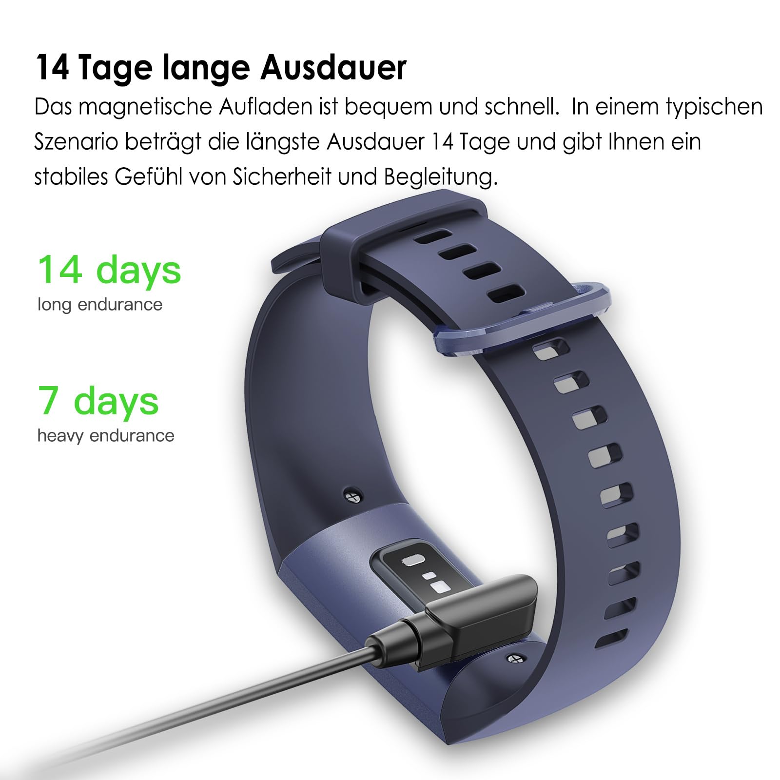 Fitnessuhr Herren Fitness Tracker Herren Blutdruckmessung Schlaftracker Gesundheitsuhr Schrittzähler ohne App und Handy Fitnessuhr Damen Schmal Pulsuhr Smartwatch Sportuhr Android IOS Schwarz Blau