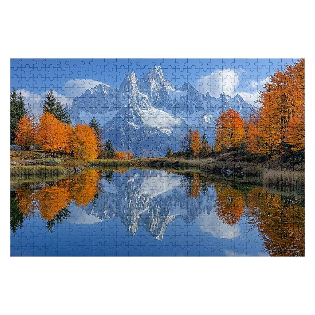 Puzzle 4000 sztuk jesień puzzle krajobraz dla dorosłych i całej rodziny rozmiar 141 x 87 cm wysokiej jakości opakowanie, klasyczne kreatywne rozrywki zabawne wyzwania dekoracje świąteczne H-06
