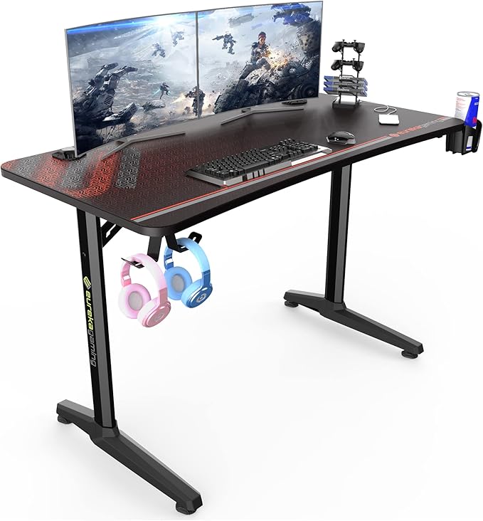 Eureka Gaming Tisch 120cm PC Tisch Gamer Tisch Gaming Schreibtisch