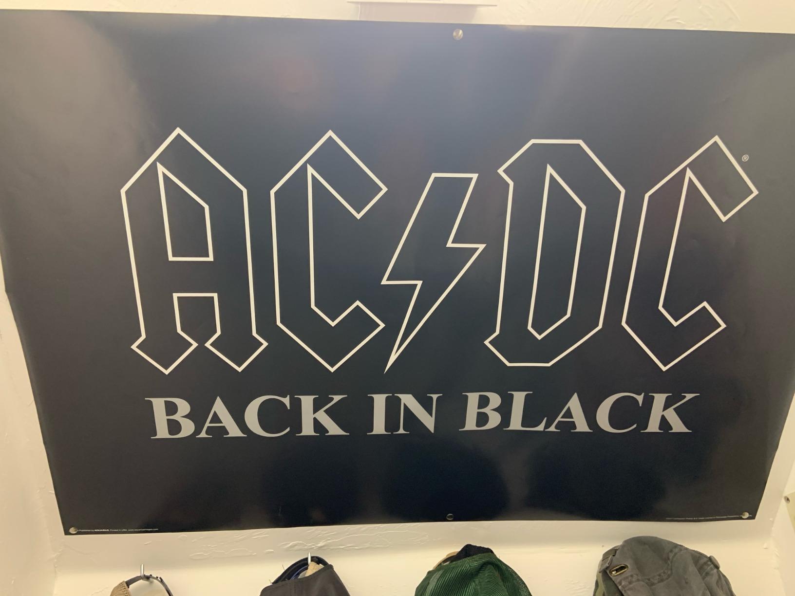 Amazon.com: Hot Stuff Enterprise AC/DC Back in Black Poster 36 x 24in ...