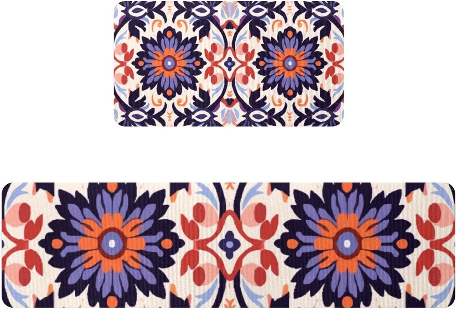 Daisy Flowers on Old Wooden Background Kitchen Mats and Rugs 2 Pieces Set Absorbent Kitchen Runner Rug for in Front of Sink Kitchen Floor Mats Comfort Standing Desk Mat Pads