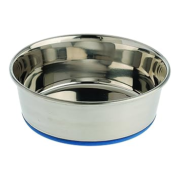 Pets Empire Premium Rubber-Bonded Stainless Steel Bowls 4000 ml