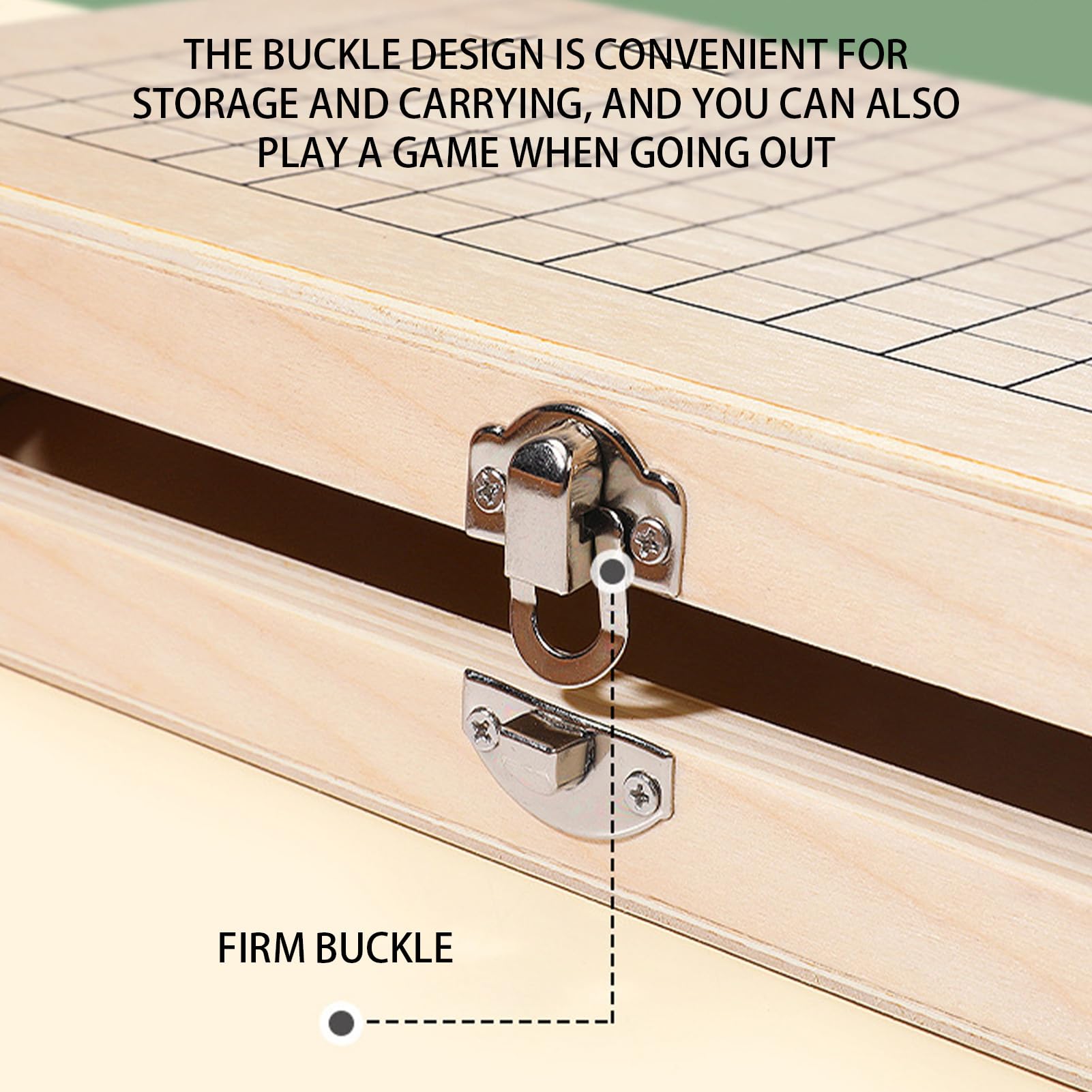 Jeu de Go en Bois, Jeu de Société Go - Jeu de Go éducatif | Jeu de Go en Bois Pliable, pièces d'échecs Noires et Blanches, Jeu de société Puzzle pour, Cadeaux