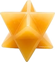 Vista 32 de Amazing Gemstone Larvikite Merkaba Crystal – Estrella de Merkaba metafísica de 1 pulgada para meditación – Cristal tetraedro energético y piedras