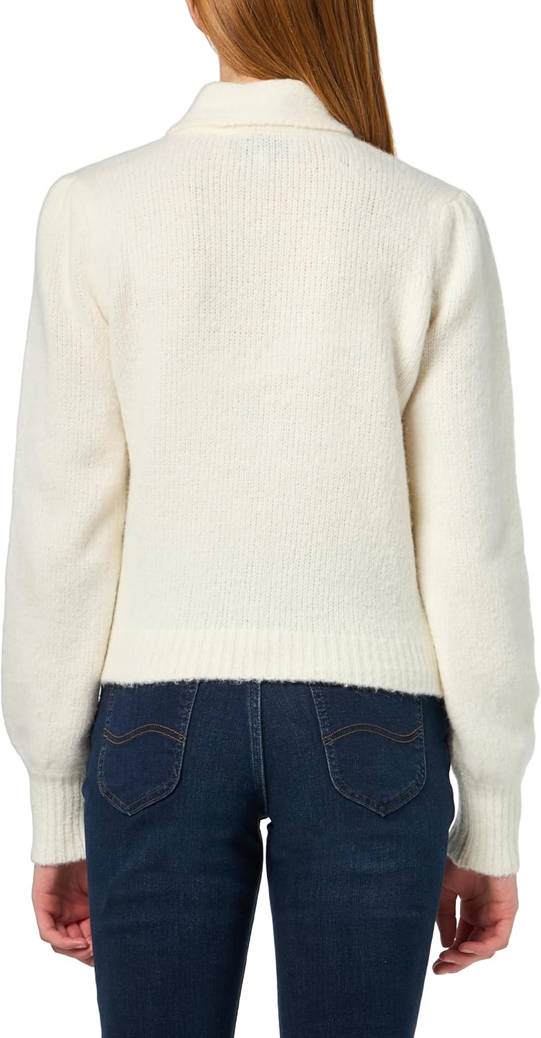 Derek Lam 10 Crosby Womens Leilani Plush Knit Tie Neck Sweater - Image 2