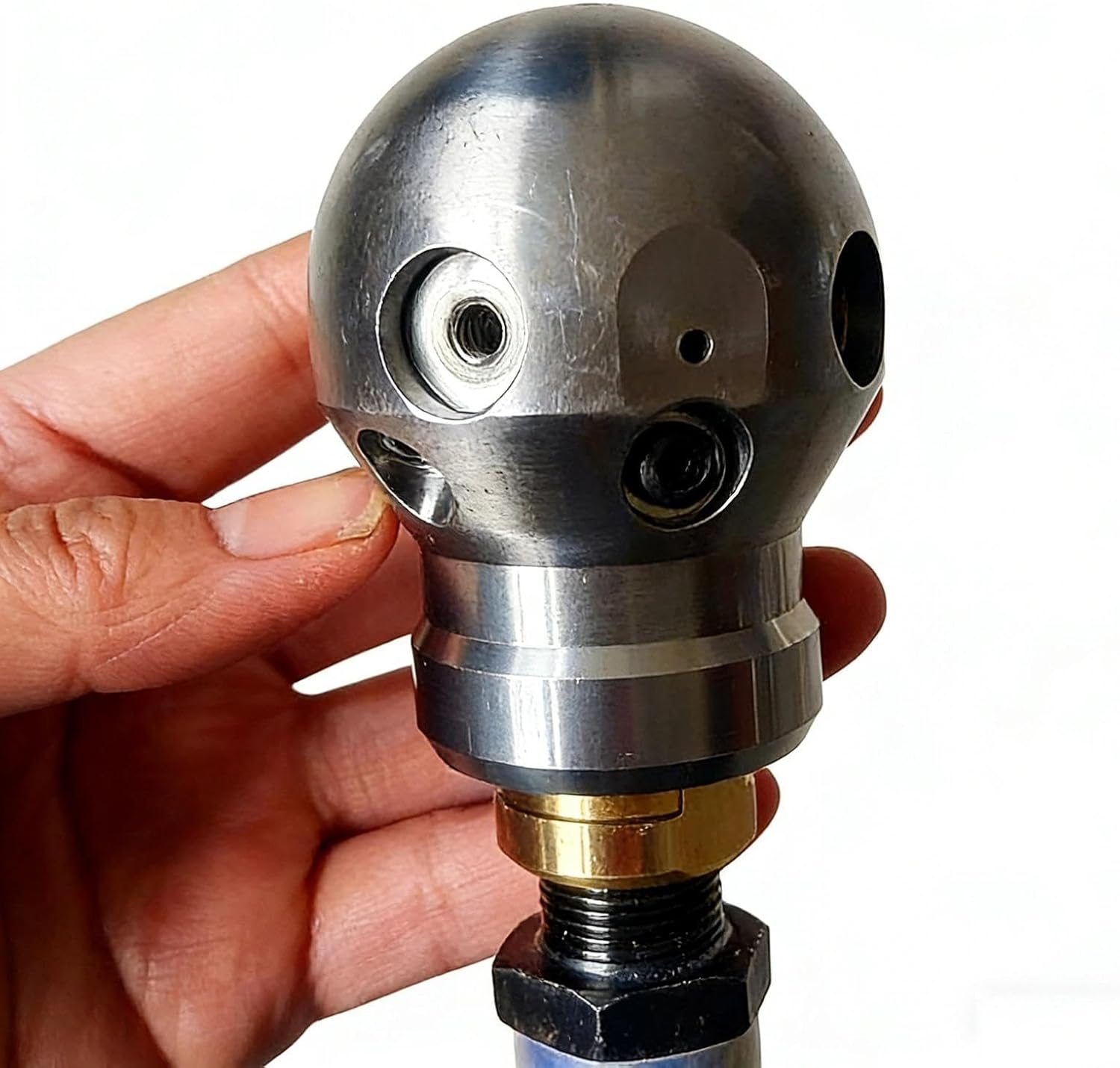 Sewer Jetter Nozzle 3/8" Rotary Pressure Washer Jetter for Garden Hose Hgutter Cleaning Tool High Drain Jet Nozzles Kit (40L/min（10.6GPM）)