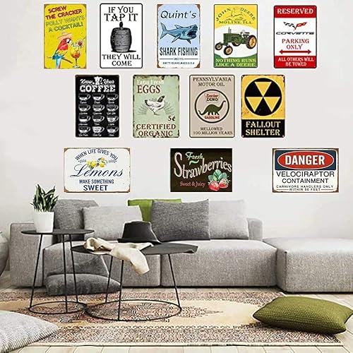 Miniatura 5 de Letreros de lata retro estilo vintage muñeco de nieve de invierno, letrero de metal para interiores y exteriores, hogar, bar, café, cocina,