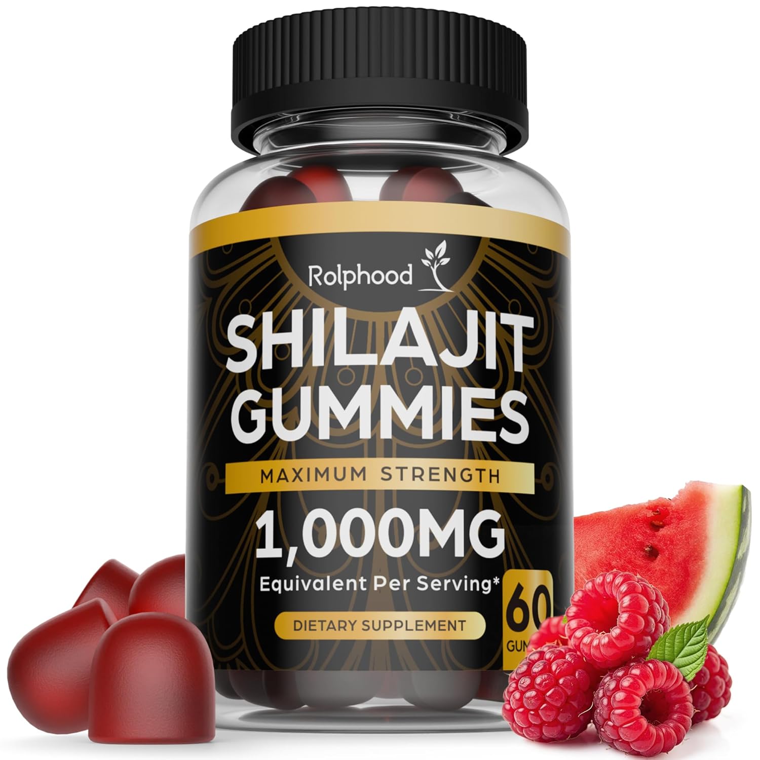 Shilajit for Men Women Shilajit Himalayan Pure Gummies with Fulvic Acid Non-GMO Alternative to Honey Sticks Resin Drops