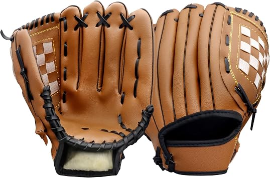 Baseball Gloves Softball Glove,12.5 Player Preferred Wear-Resistant PU Material Softball Fielding Glove,Left Hand Gloves Right Hand Throw for Youth Adult Infielder-Brown Infield