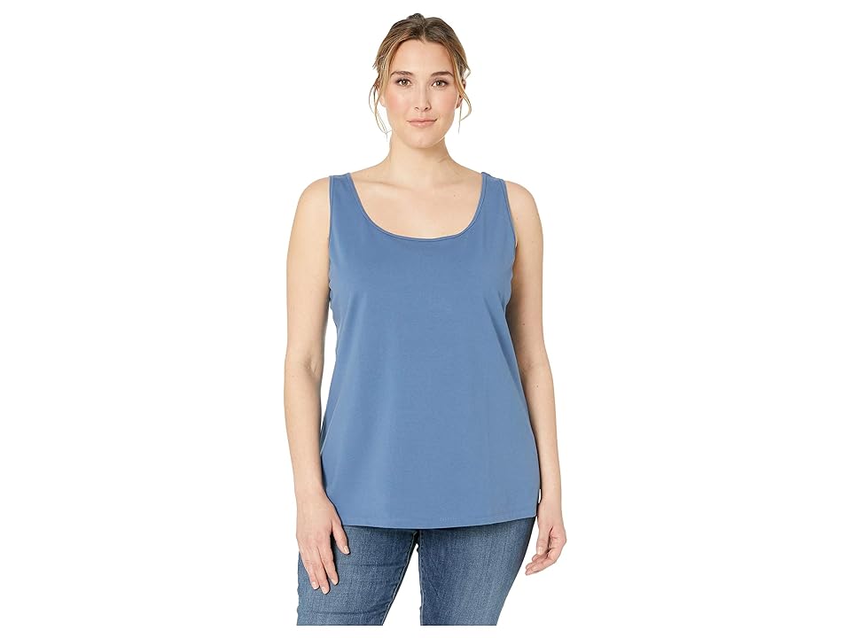 

NIC+ZOE Plus Size Perfect Scoop Tank Top (Horizon) Women's Sleeveless, Purple