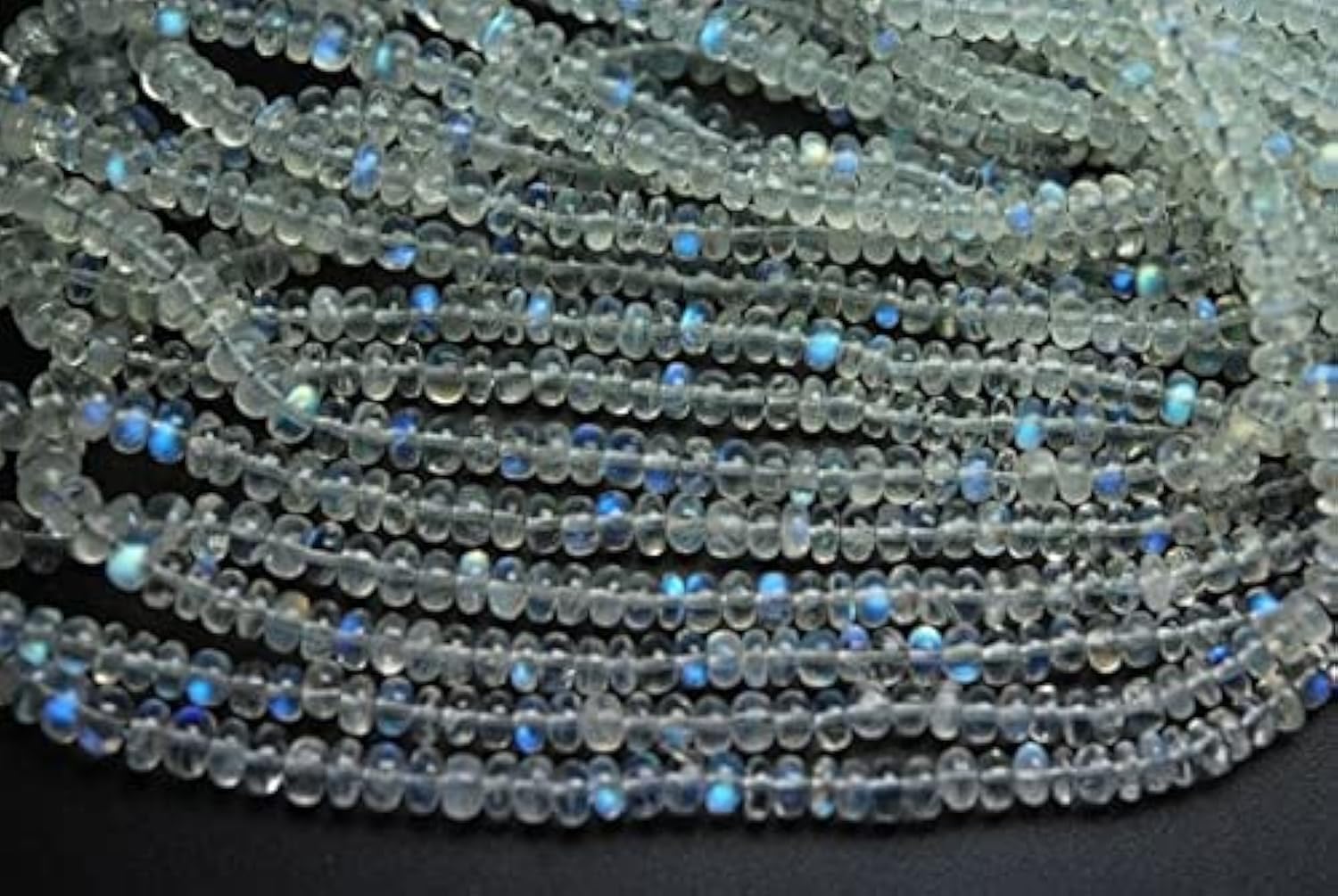 Pierre de lune arc-en-ciel perle 4mm pour fabriquer un cadeau unique