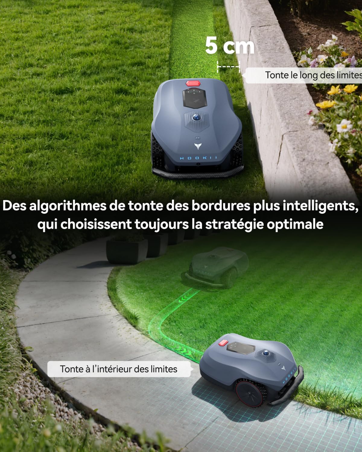 Neomow X SE Robot Tondeuse sans Câble Périphérique, LiDAR, 3,000 m²