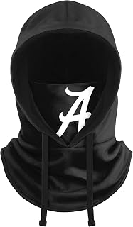 FOCO Alabama Crimson Tide NCAA Black Drawstring Hooded Gaiter