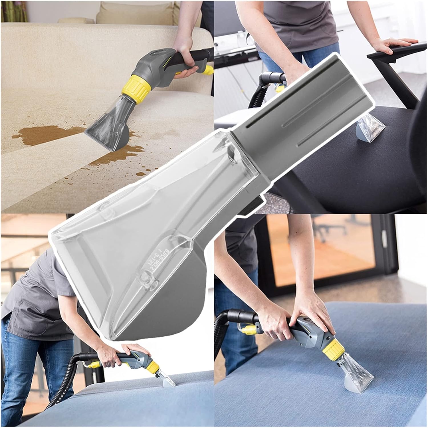 Stitching Nozzle Compatible with Karcher Upholstery Nozzle Puzzi 8/1 C 10/1 Edition 10/2 Adv 30/4 9/1 Bp Pack 4.130-00 Vacuum Cleaner Part