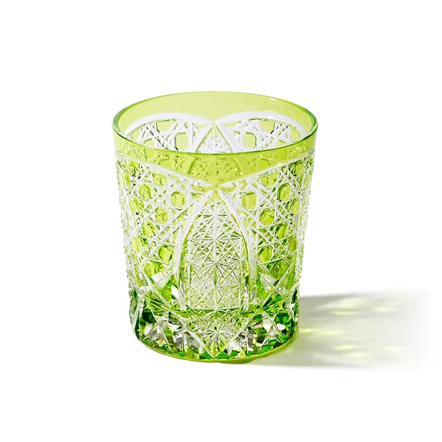 工藝　裂織　5種 M-195-B 八角篭目に重矢来文様 オールド ルリ – 硝子工房 彩鳳