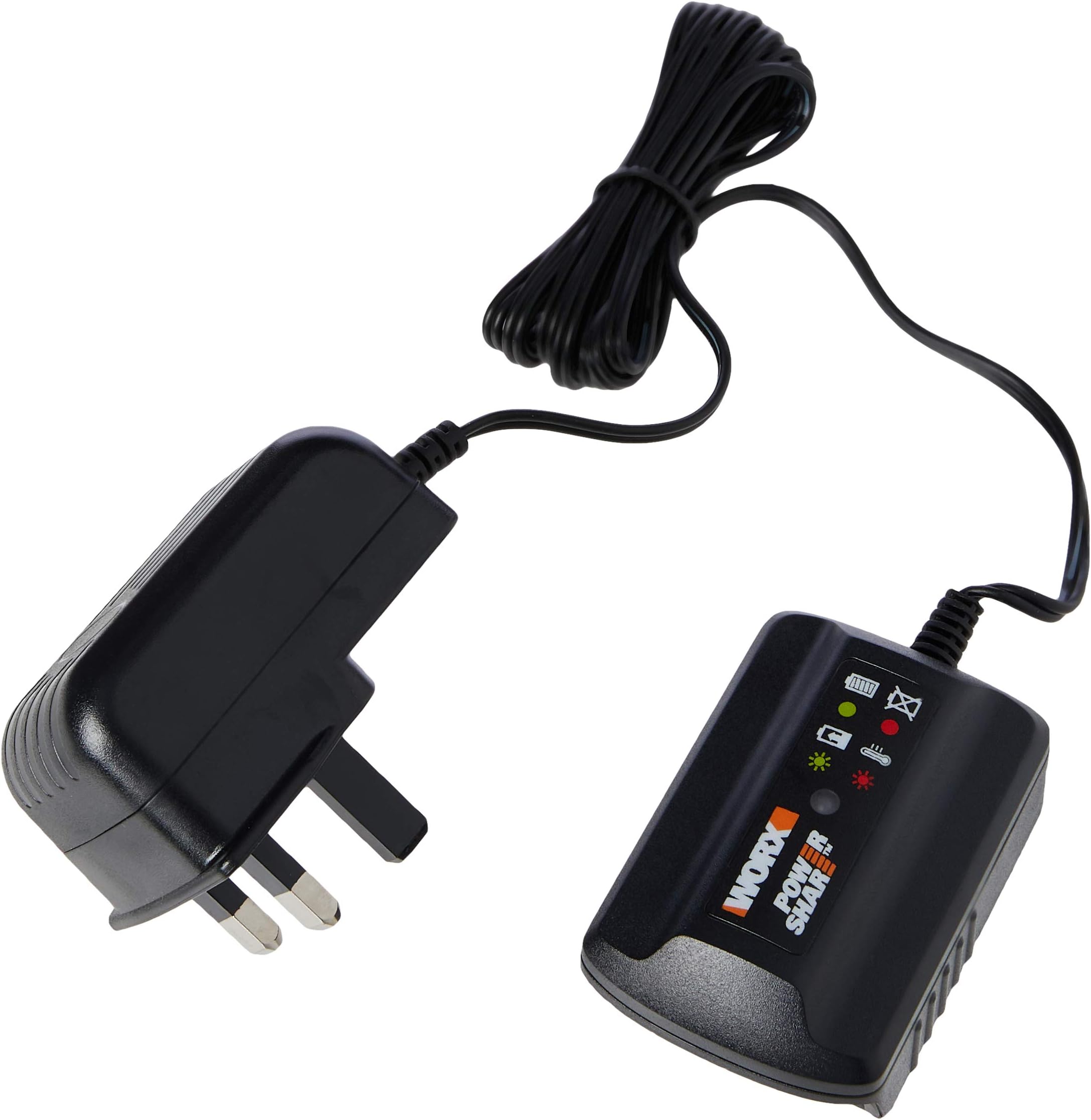 WORX WA3760 20V MAX Battery Charger, Quick Charge, Powershare with 18V UK Battery Packs Compatibility, Model WA3760