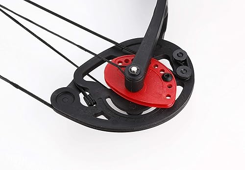 Miniatura 29 de Equipo de caza y tiro con arco compuesto para principiantes y jóvenes diestros o zurdos; longitud de apertura de 19 a 28 pulgadas; peso de potencia