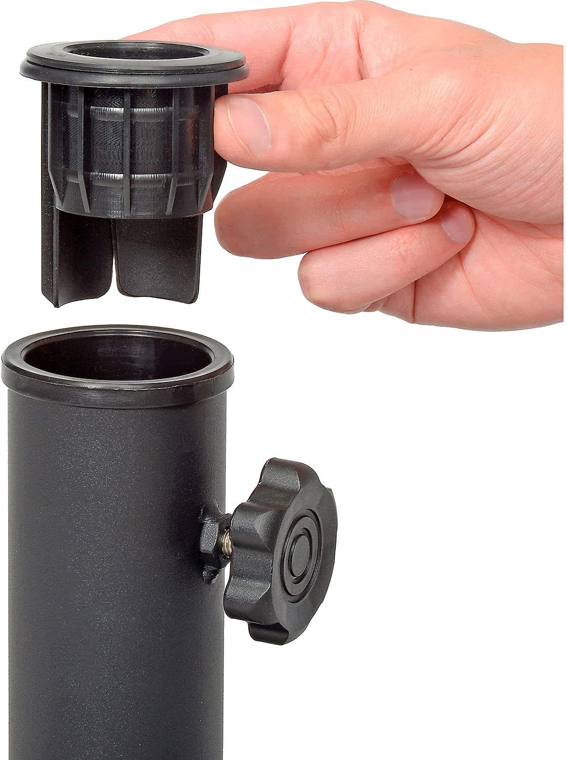 Global Industrial Concrete Umbrella Base, 88 Lbs., Black