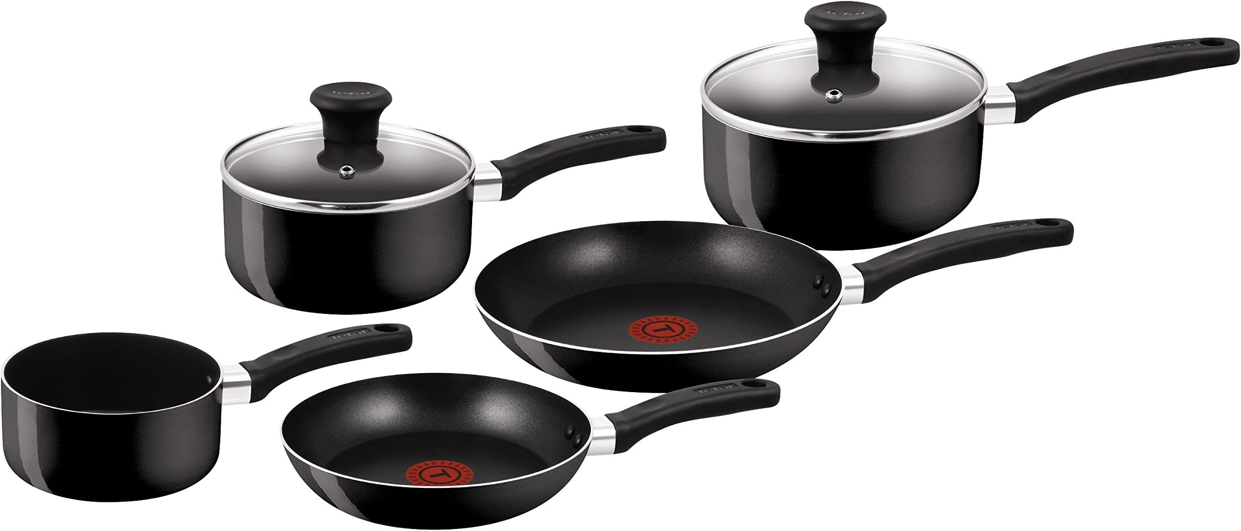 Tefal B470S544 Delight 5 Piece Non Stick Pan Set (14 cm Milk, 16/18 cm