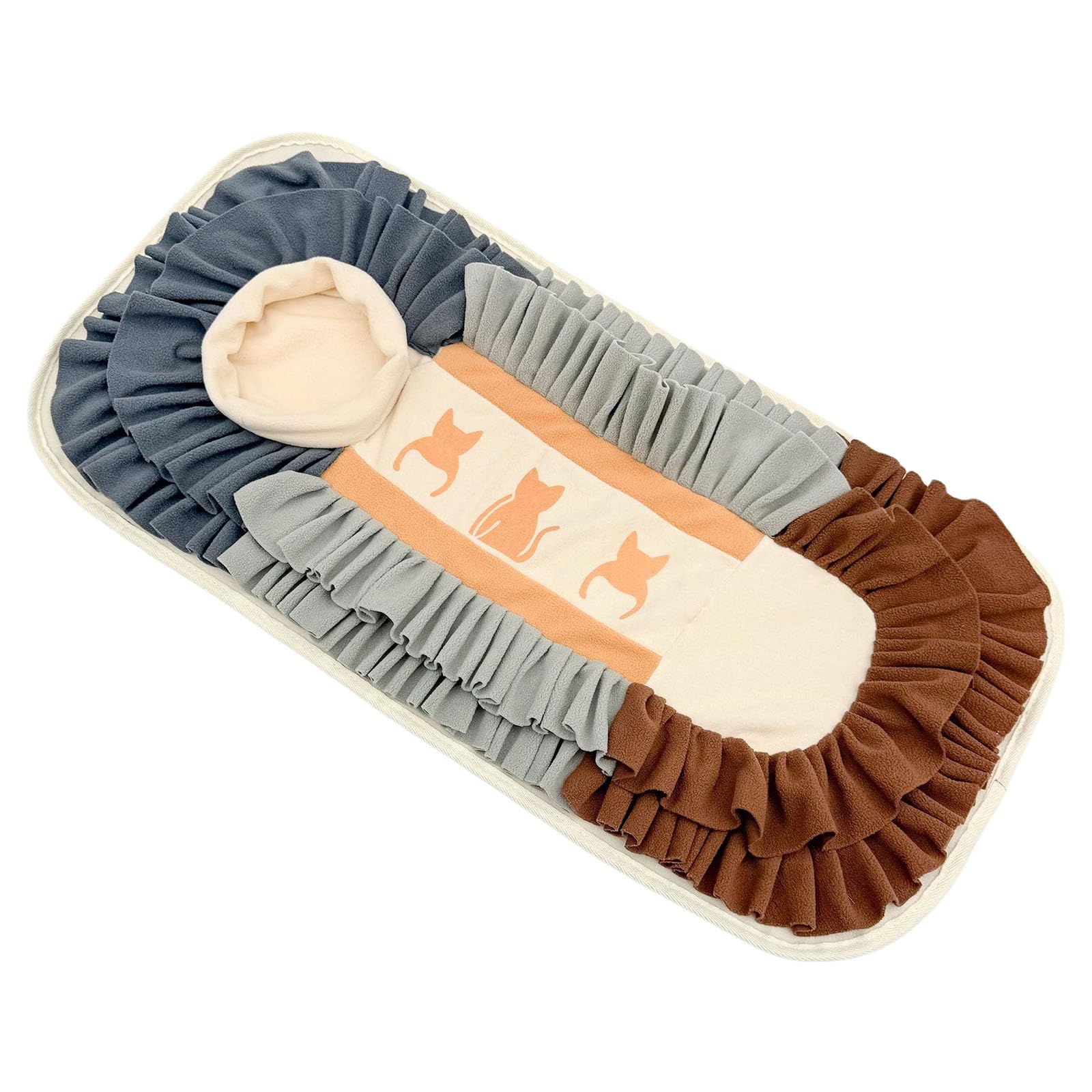 ordinarYone Interactively Dog Snuffled Mats Foldable Dog Enrichment Mats for Mental and Stress Reliefs