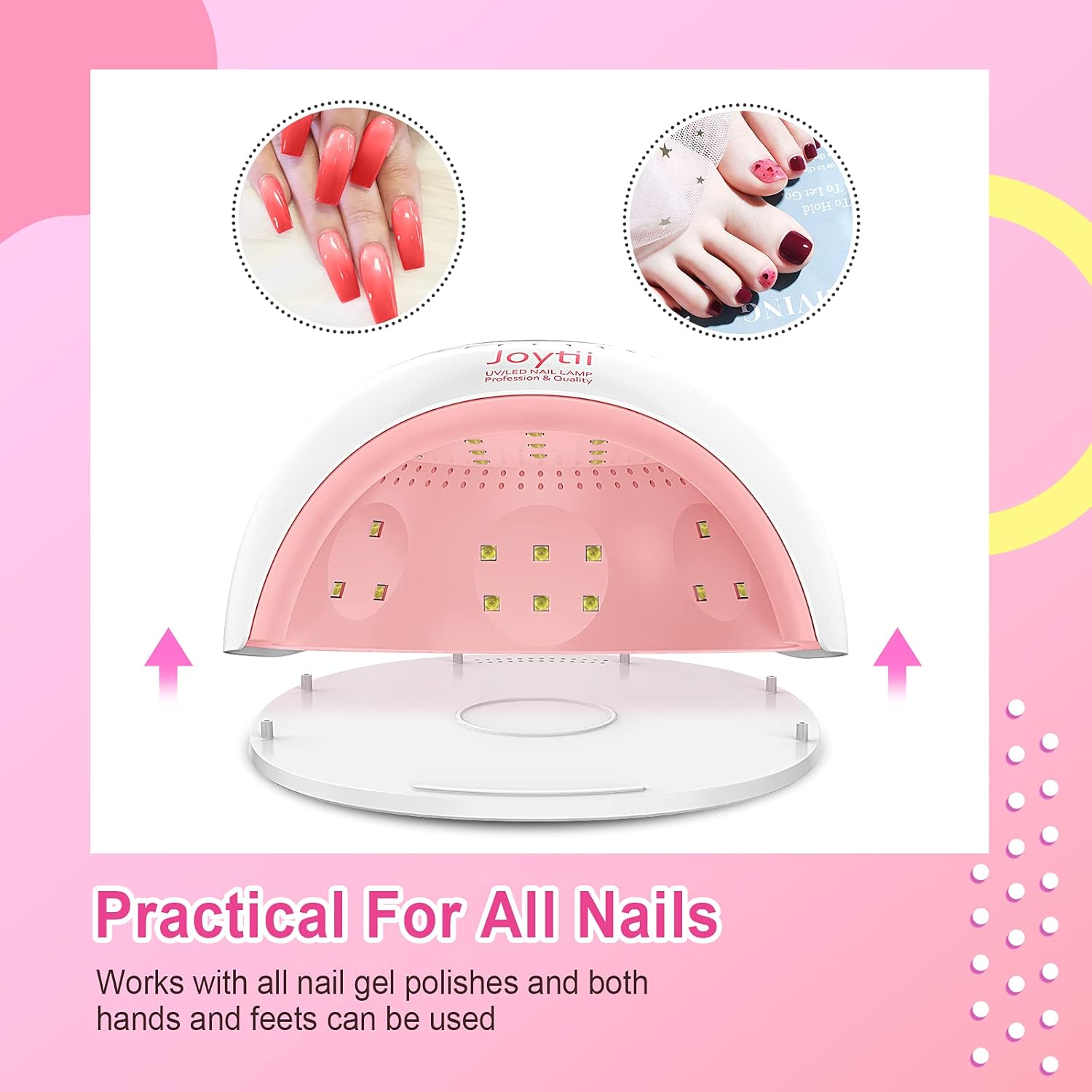 82W UV Led Nail Lamp,Gel Polish Nail Dryer with 3 Timer Smart Sensor and LCD Display, UV LED Light for Gel Nail Polish Professional Salon Nail Art Equipment Curing Lamp : Beauty & Personal Care