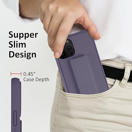 Miniatura 6 de Varikke Funda para iPhone 13 Pro con soporte, multifuncional, magnética, vertical y horizontal, con función atril para iPhone 13 Pro de 6.1