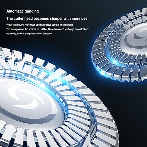 Miniatura 3 de Afeitadoras de cabeza para hombres calvos afeitadoras eléctricas 8D para hombres calvos afeitadora eléctrica de cabeza calva con recortadora de pelo