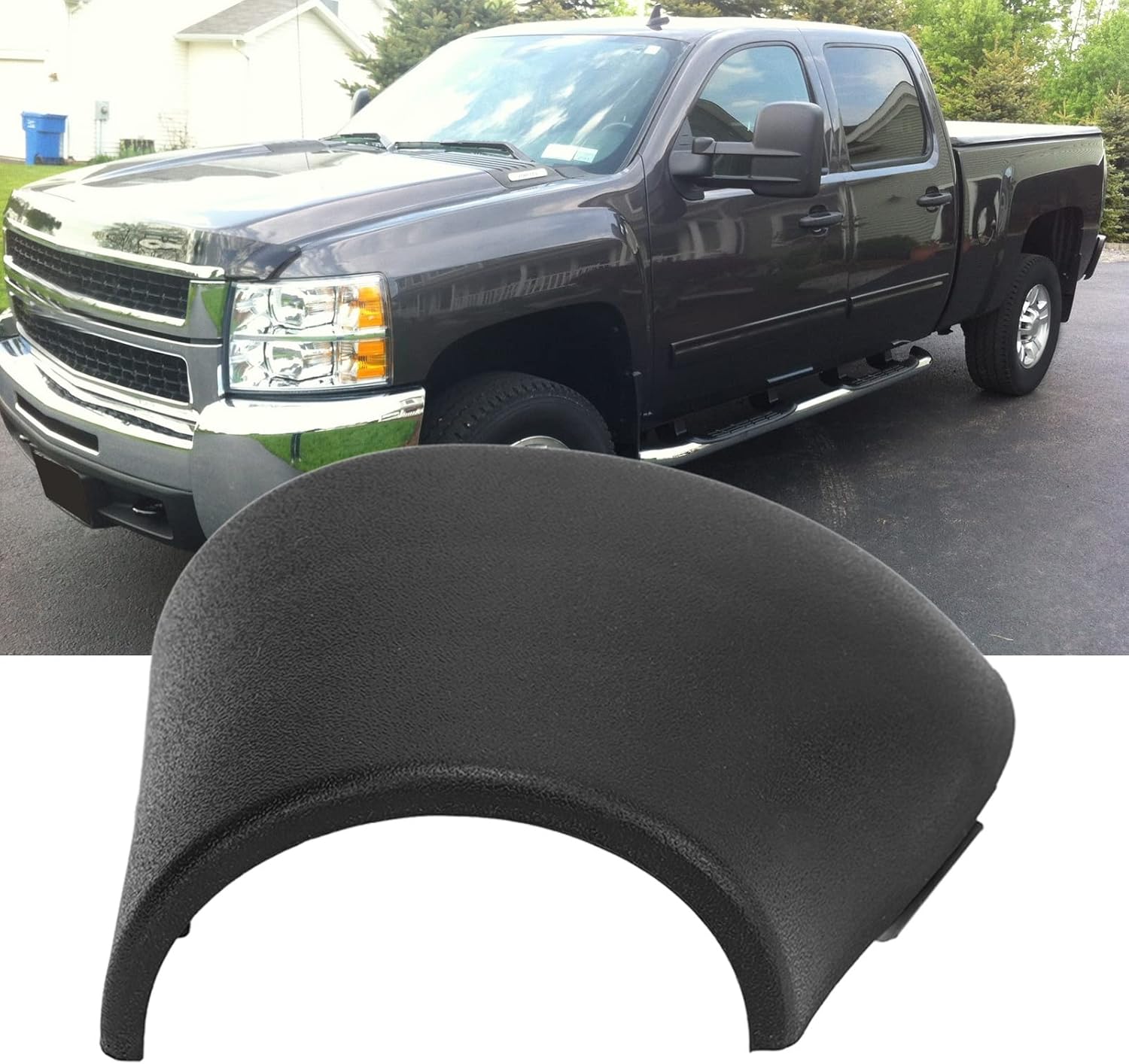 KIMISS Driver Side Door Mirror Cover, Car Door Side Mirror Hinge Cover 25861018 Replacement for 1500 (Left)
