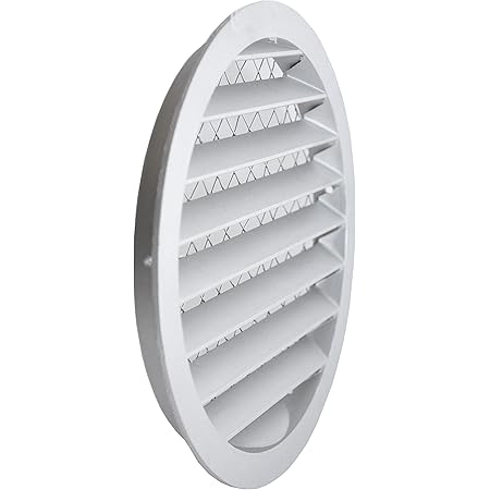 MKK Universal Lüftungsgitter - Abluftgitter In Weiß, Braun Oder Grau Für 78-125 Mm