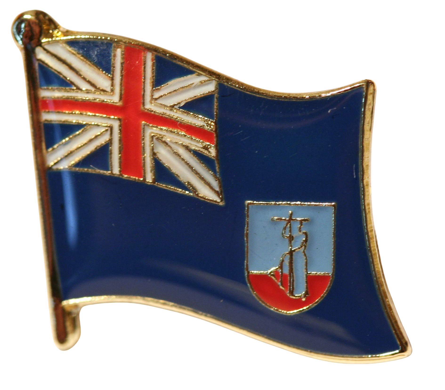 Buxton's Badges Multiple Montserrat Flag Pin Badge