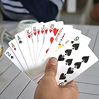 Vista 4 de CornholeAce ACE Cornhole - Juego de cartas estándar estilo póquer (triángulo azul)