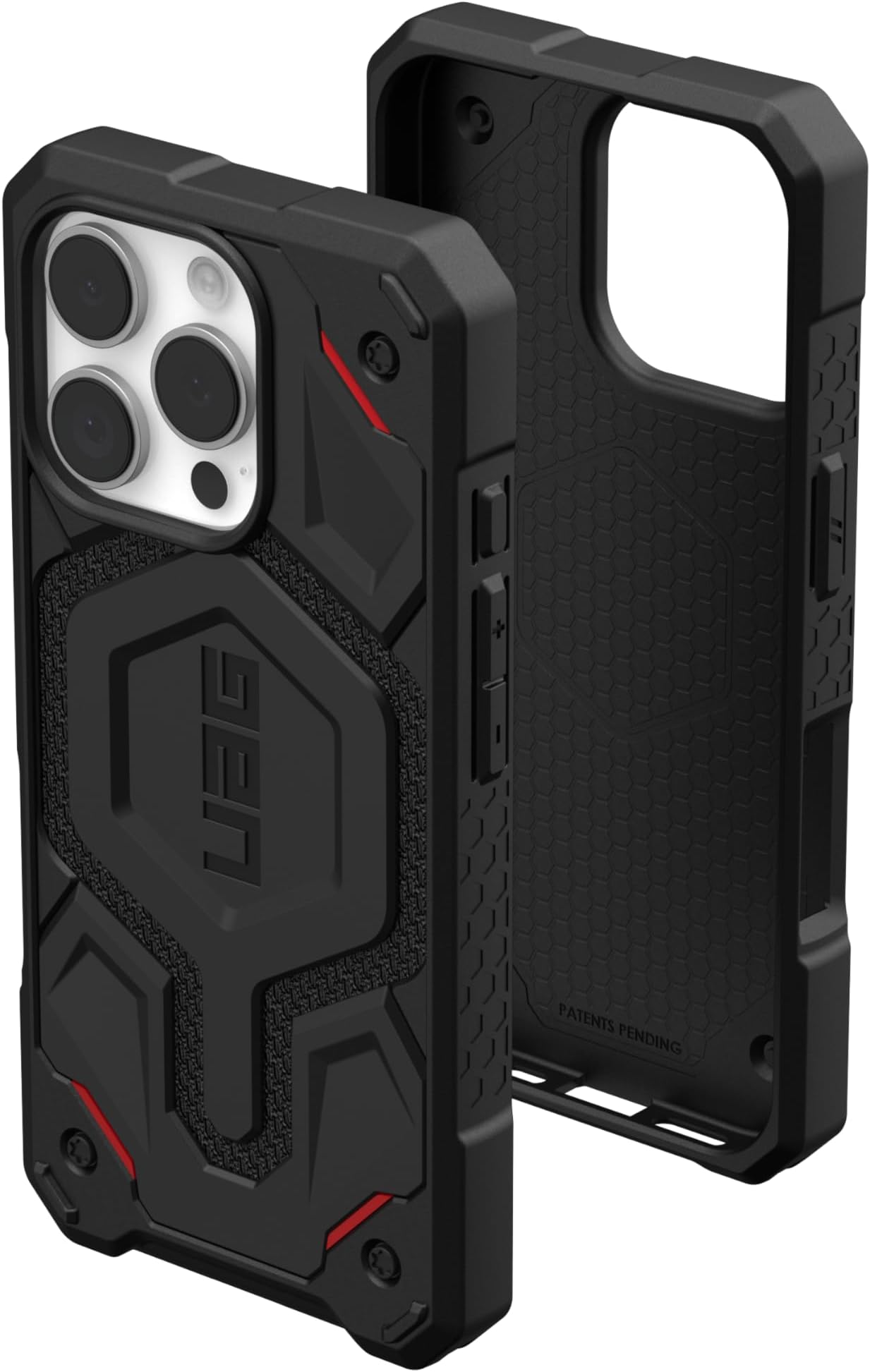 URBAN ARMOR GEAR UAG Designed for iPhone 16 Pro Case 6.3" Monarch Pro - Compatible with MagSafe Charging Rugged Heavy Duty Shockproof Anti-Slip Military Grade Protective Cover, Kevlar Black