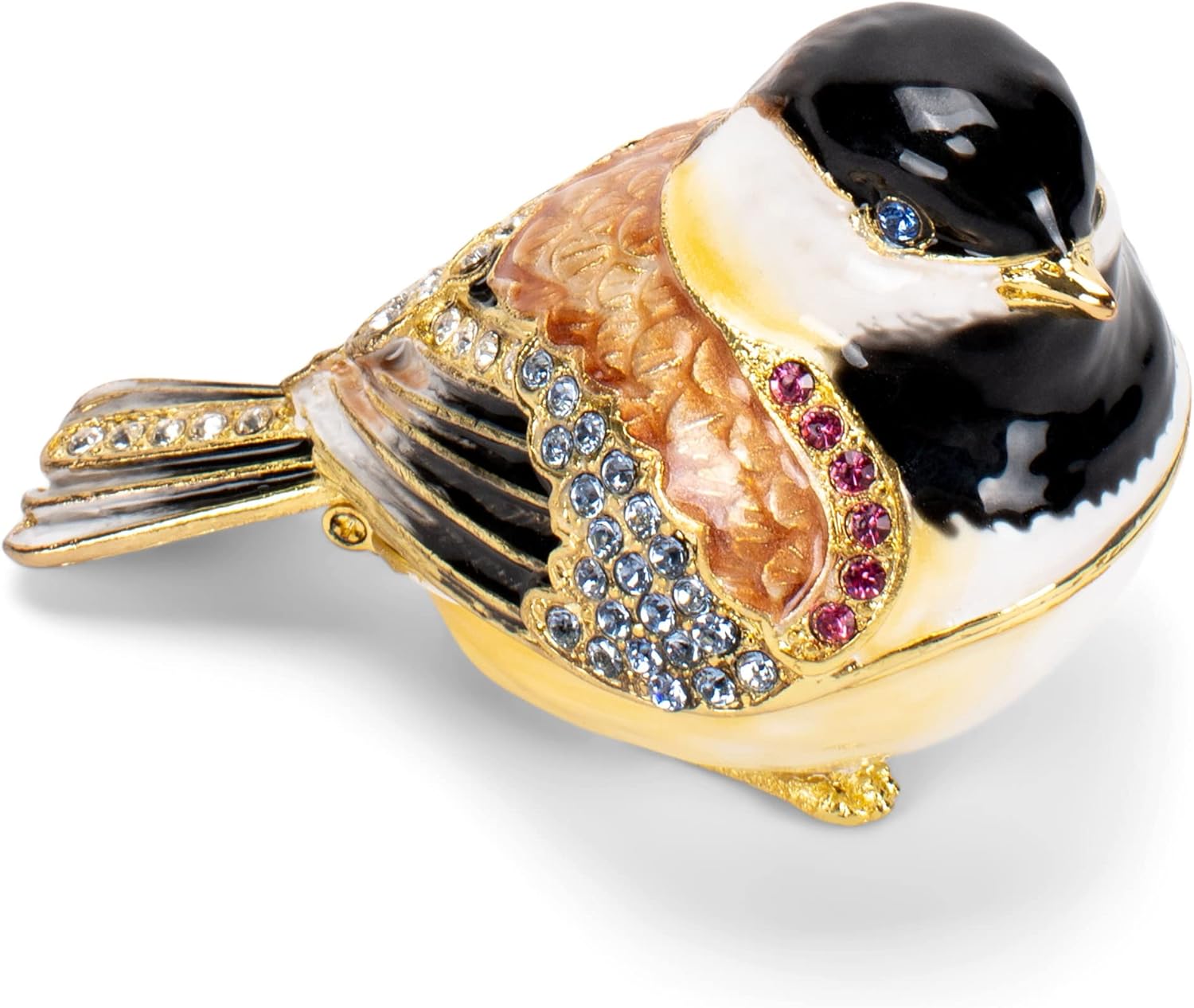 Cottage Garden Hand Painted Ornamental Jewelry Ring