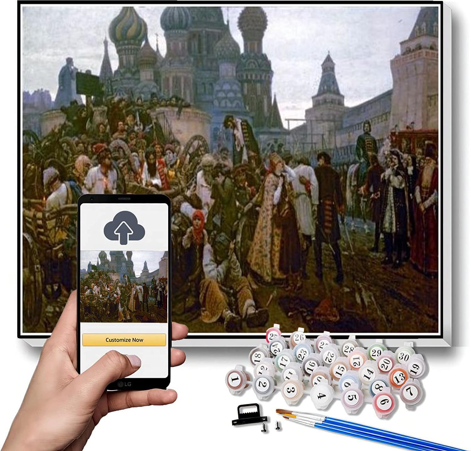 Paint by Numbers for Adult Morning of The Strelets Execution Painting by Vasily Surikov Paint by Number Kit On Canvas for Beginners