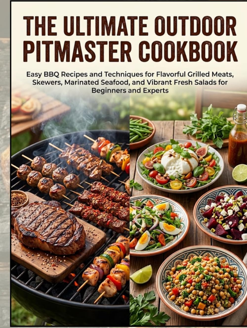 The Ultimate Outdoor Pitmaster Cookbook: Easy BBQ Recipes and Techniques for Flavorful Grilled Meats, Skewers, Marinated Seafood, and Vibrant Fresh Salads for Beginners and Experts