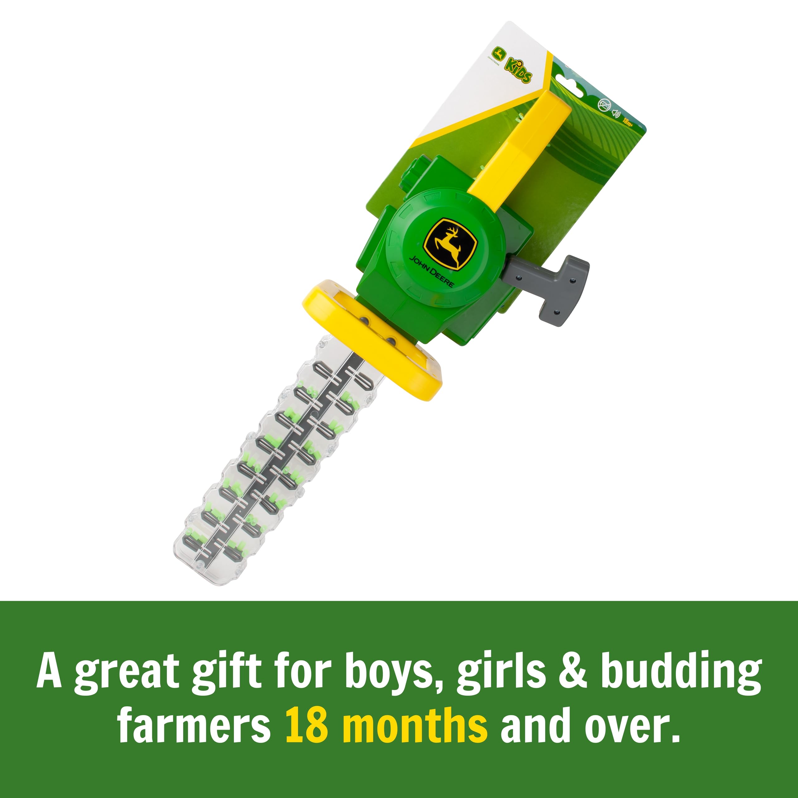 TOMY John Deere Power Clipper Tagliasiepi Strumento Farm Garden Toy 35814, Verde