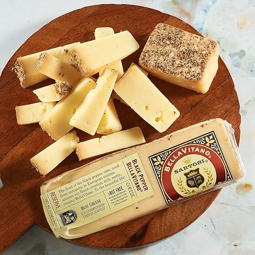 Miniatura 5 de Sartori Reserve Black Pepper BellaVitano Cheese Wedge, 5 onzas- 12 por caja.