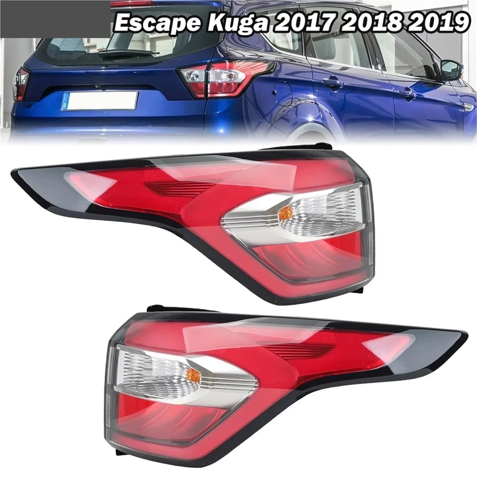 Fanale Posteriore Per Ford Kuga Escape 2017 2018 2019 Fanale Posteriore Indicatore Direzione Luce Freno Luce Guida Fanale Posteriore Esterno Sinistro Destro(Outer Left)