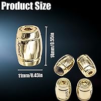 Vista 2 de Tapas de válvula de neumático deportivo, 4 unidades, antirrobo, universales, aluminio, cilindro elíptico con junta tórica, para automóviles