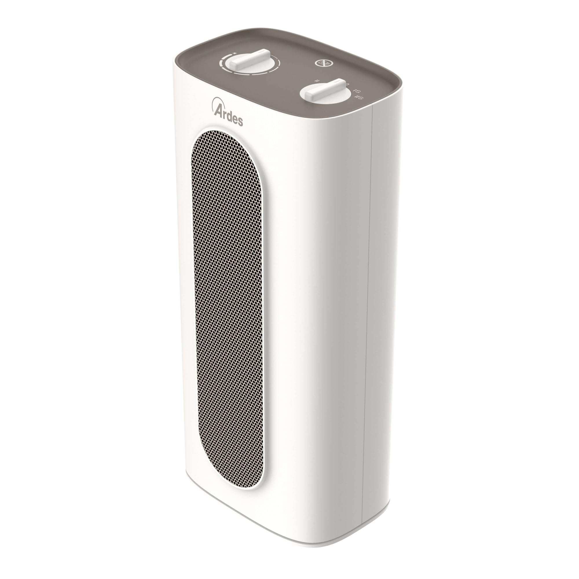 ARDES AR4P18 SOUND XL Oscylacyjny grzejnik ceramiczny 2000 W, grzejnik z panelem sterującym, cichy grzejnik oscylacyjny przenośny z uchwytem