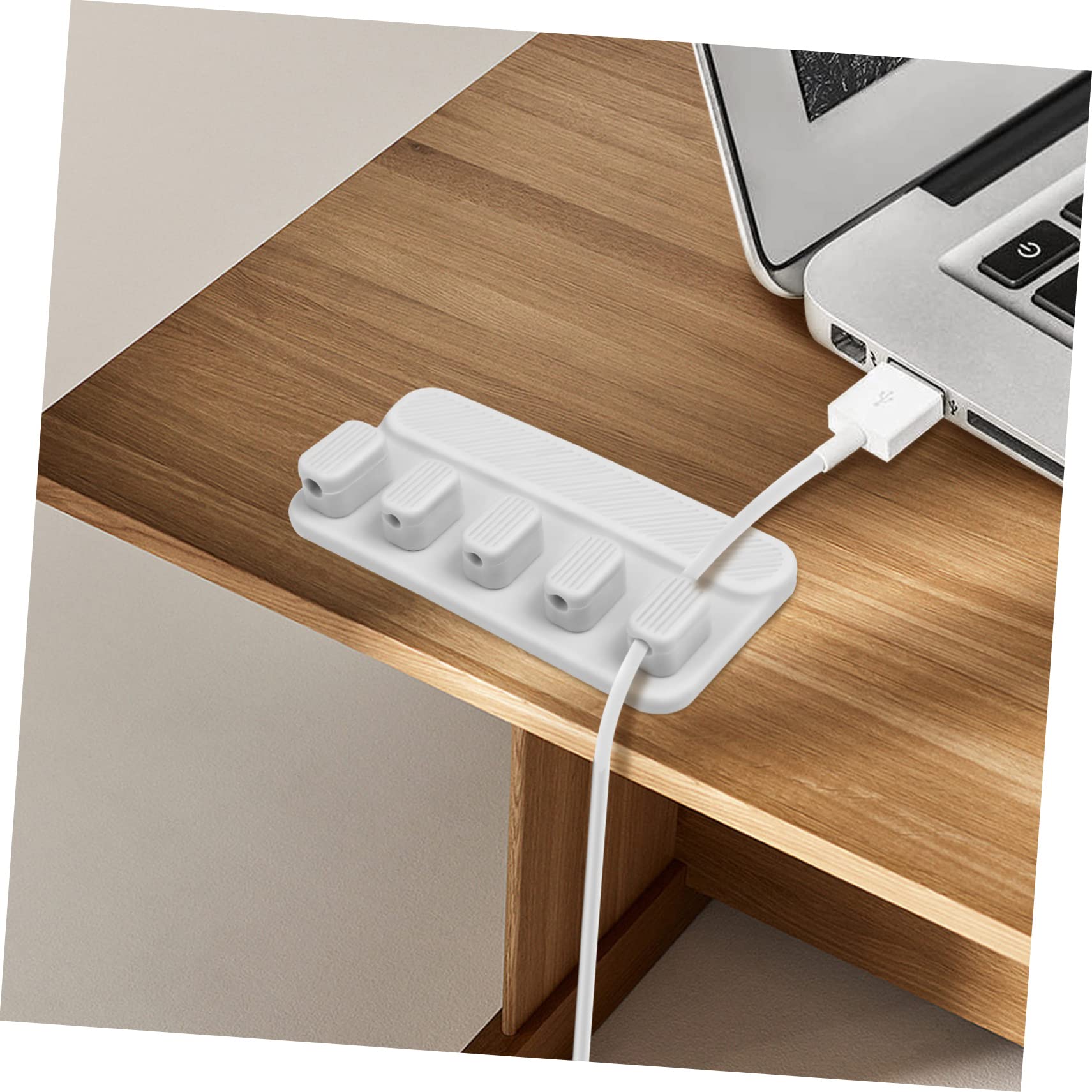OSALADI 4 Juegos De Soportes Magnéticos De Silicona Para Cables Organizador De Cables De Escritorio Para El Hogar La Oficina Y El Coche.