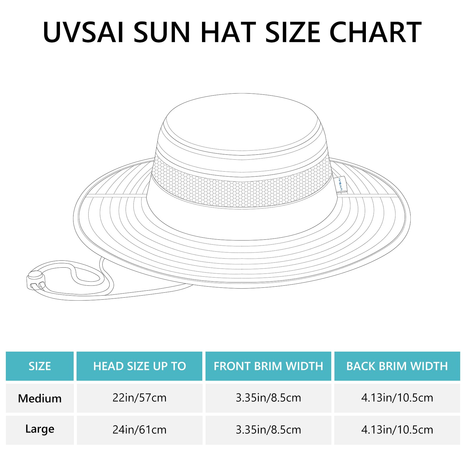 Sombrero plegable UPF 50+ resistente al agua con malla perforada láser ajustable para hombres y mujeres al aire libre