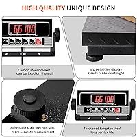 Vista 5 de MEIYA Heavy Duty Shipping Scale, 660 lb Industrial Platform Scale for Packages, 0.1 lb Accuracy Postal Scale for Small Business & Warehouse with