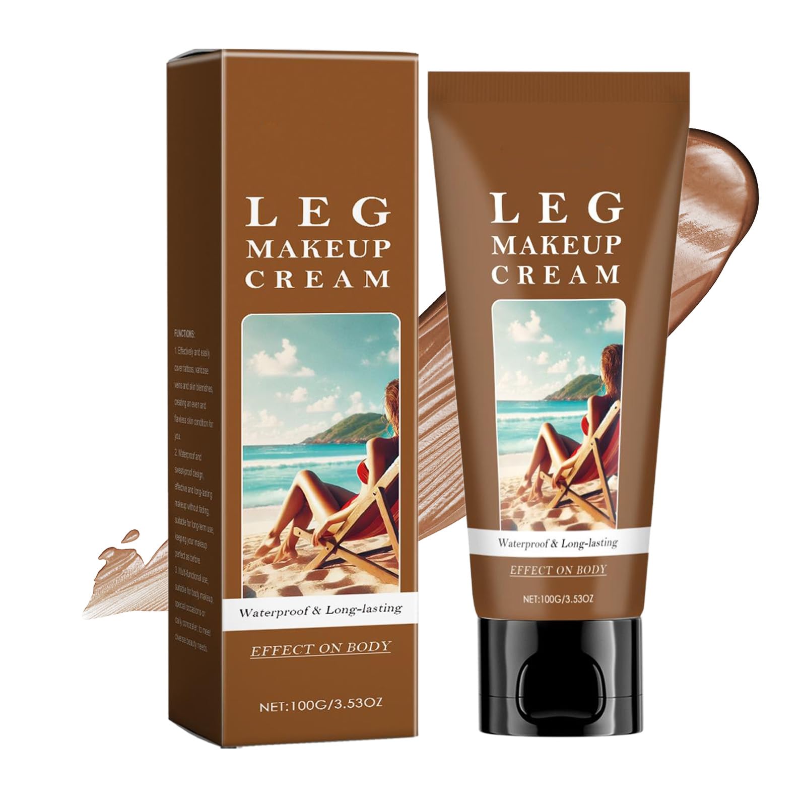 Leg Makeup Waterproof Long-Lasting Full Coverage Concealer Cream