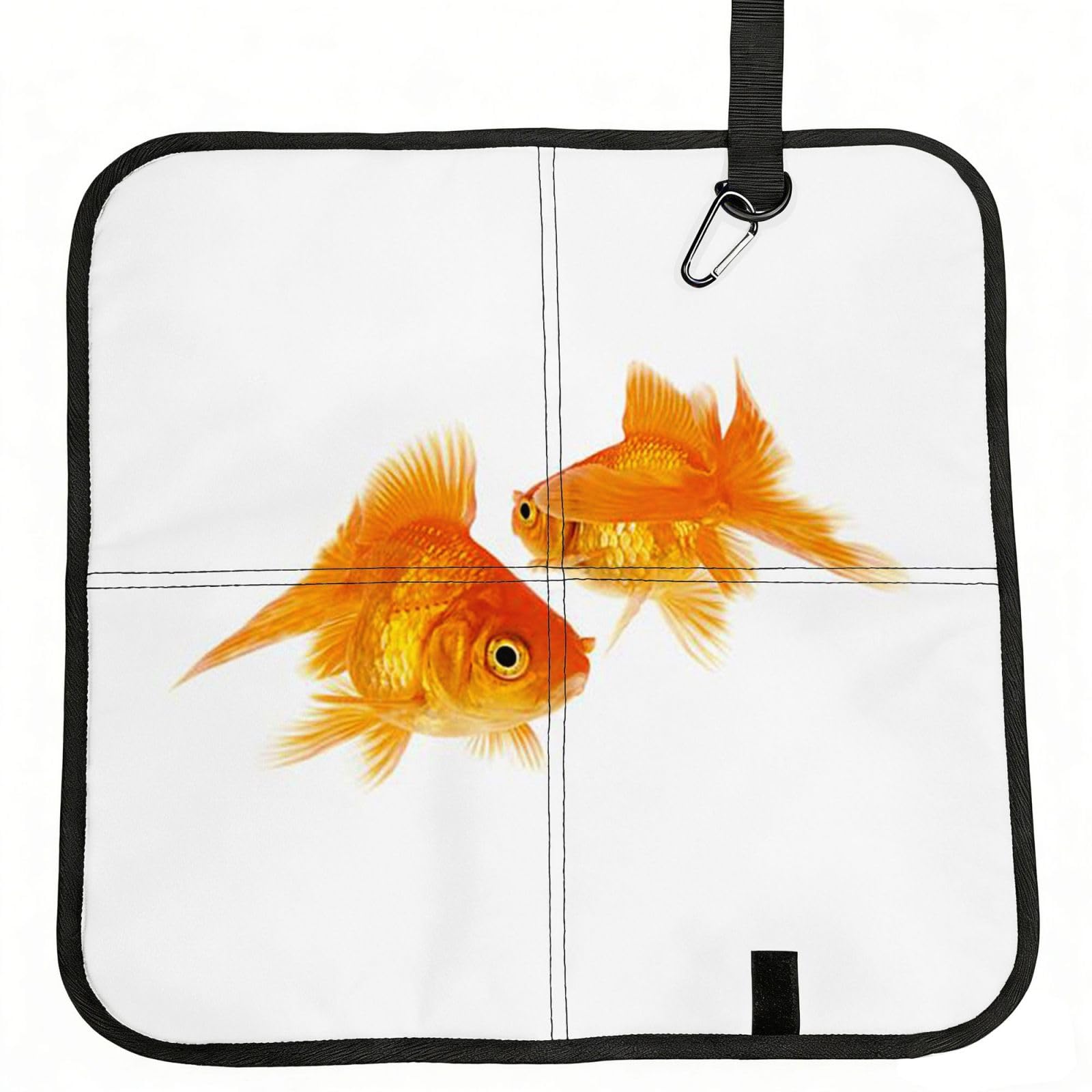 ERCgad Cute Fish Print Foldable Seat Cushion Portable Chair Pad Lightweight Travel Outdoor Office Home