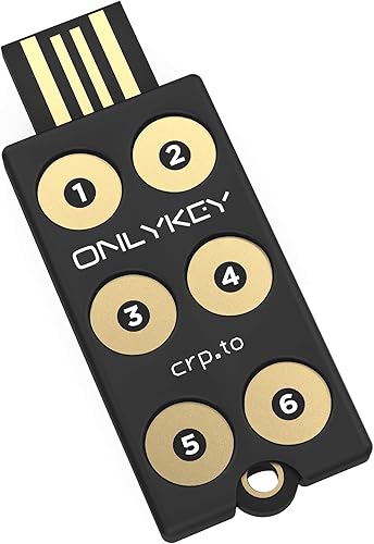 OnlyKey FIDO2  U2F Administrador de contraseñas de hardware y llaves de seguridad  Autenticación universal de dos factores  Cifrado portátil de