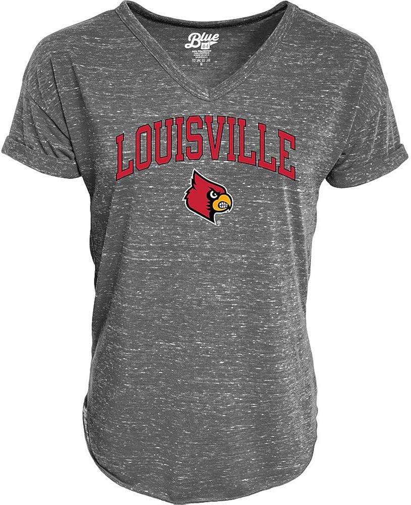 Elite Fan Shop NCAA Womens T Shirt Confetti Dark Heather